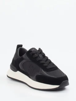 – Low-Top Sneaker aus Velour/Textil-Boss Sale