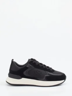 – Low-Top Sneaker aus Velour/Textil-Boss Sale