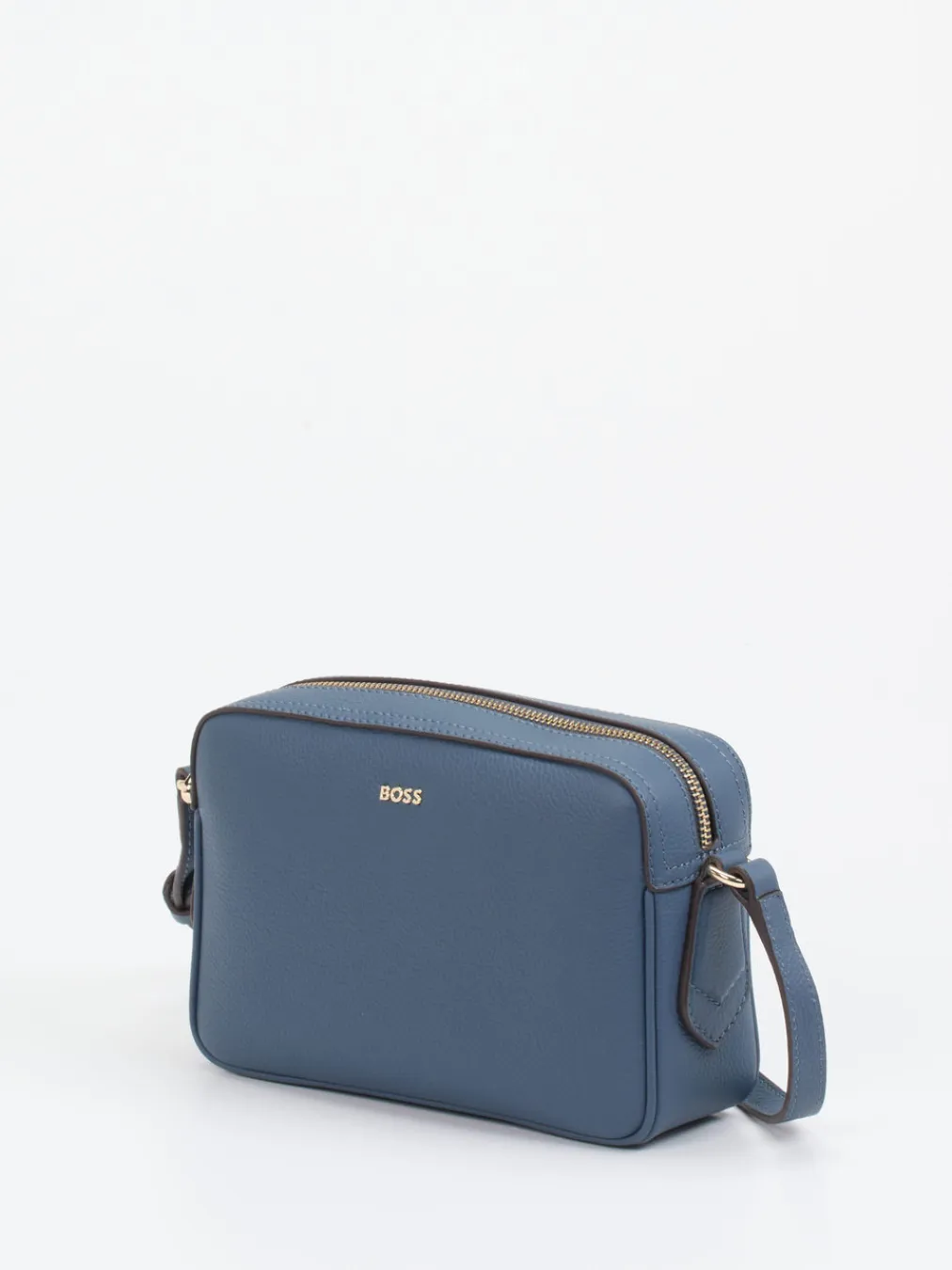 – Umhängetasche aus Leder in Jeans-Boss New