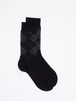 – Socken aus Wolle mit Argyle-Muster-Burlington Clearance