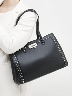 – Shopper aus Synthetikleder in-CAFèNOIR