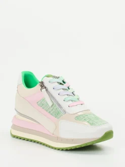 – Sneaker aus Kalbleder im Pastellmix-CAFèNOIR New