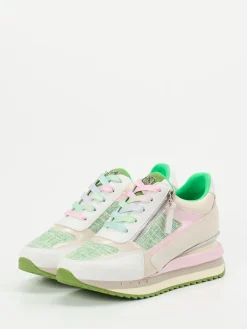 – Sneaker aus Kalbleder im Pastellmix-CAFèNOIR New