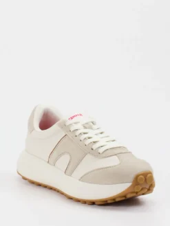 – Retro-Sneaker aus Velours- und Glattleder Offwhite-Camper Best