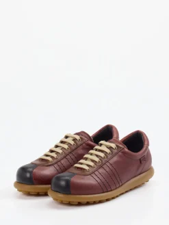 – Retro-Sneaker aus Kalbleder burgunder-Camper Sale