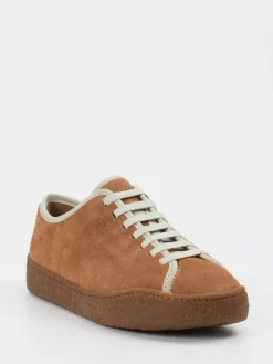 – Sneaker aus Veloursleder cognac-Camper Clearance