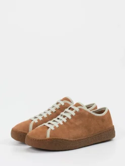 – Sneaker aus Veloursleder cognac-Camper Clearance