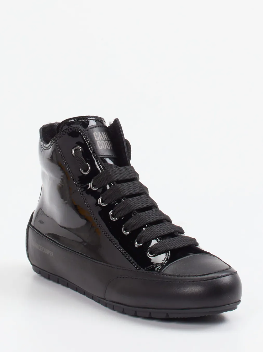 – High-Top Sneaker aus Lackleder-Candice Cooper Discount