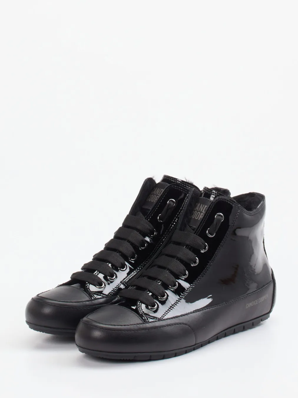 – High-Top Sneaker aus Lackleder-Candice Cooper Discount