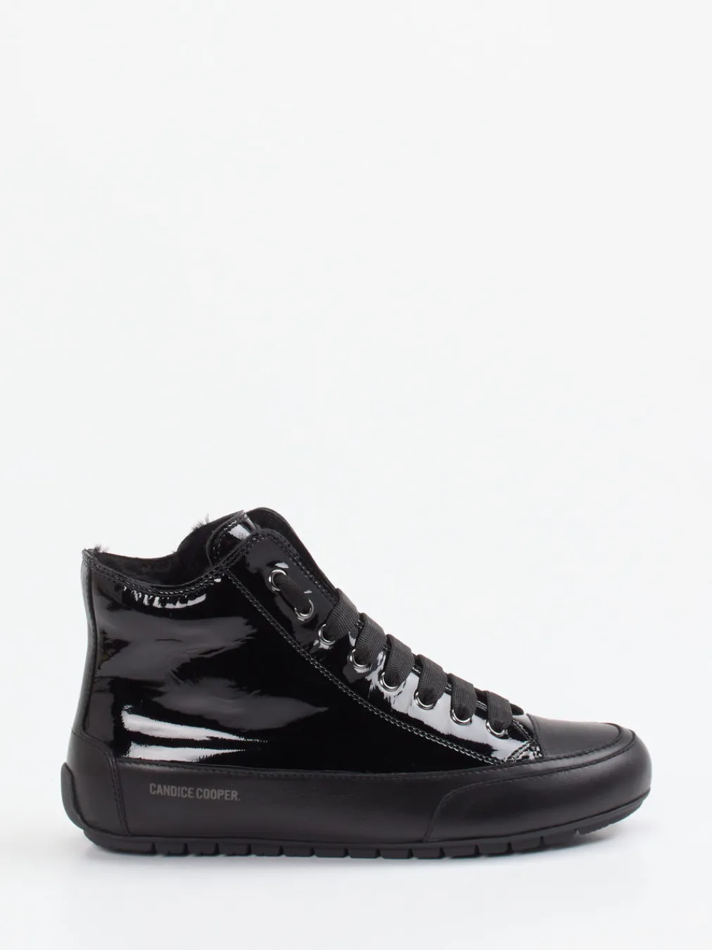 – High-Top Sneaker aus Lackleder-Candice Cooper Discount
