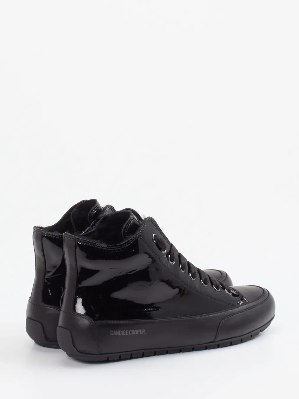 – High-Top Sneaker aus Lackleder-Candice Cooper Discount
