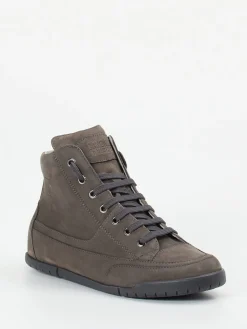 – High-Top Sneaker aus Nubukleder Anthrazit-Candice Cooper Clearance