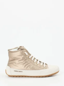 – High-Top Sneaker aus Metallicleder-Candice Cooper Online