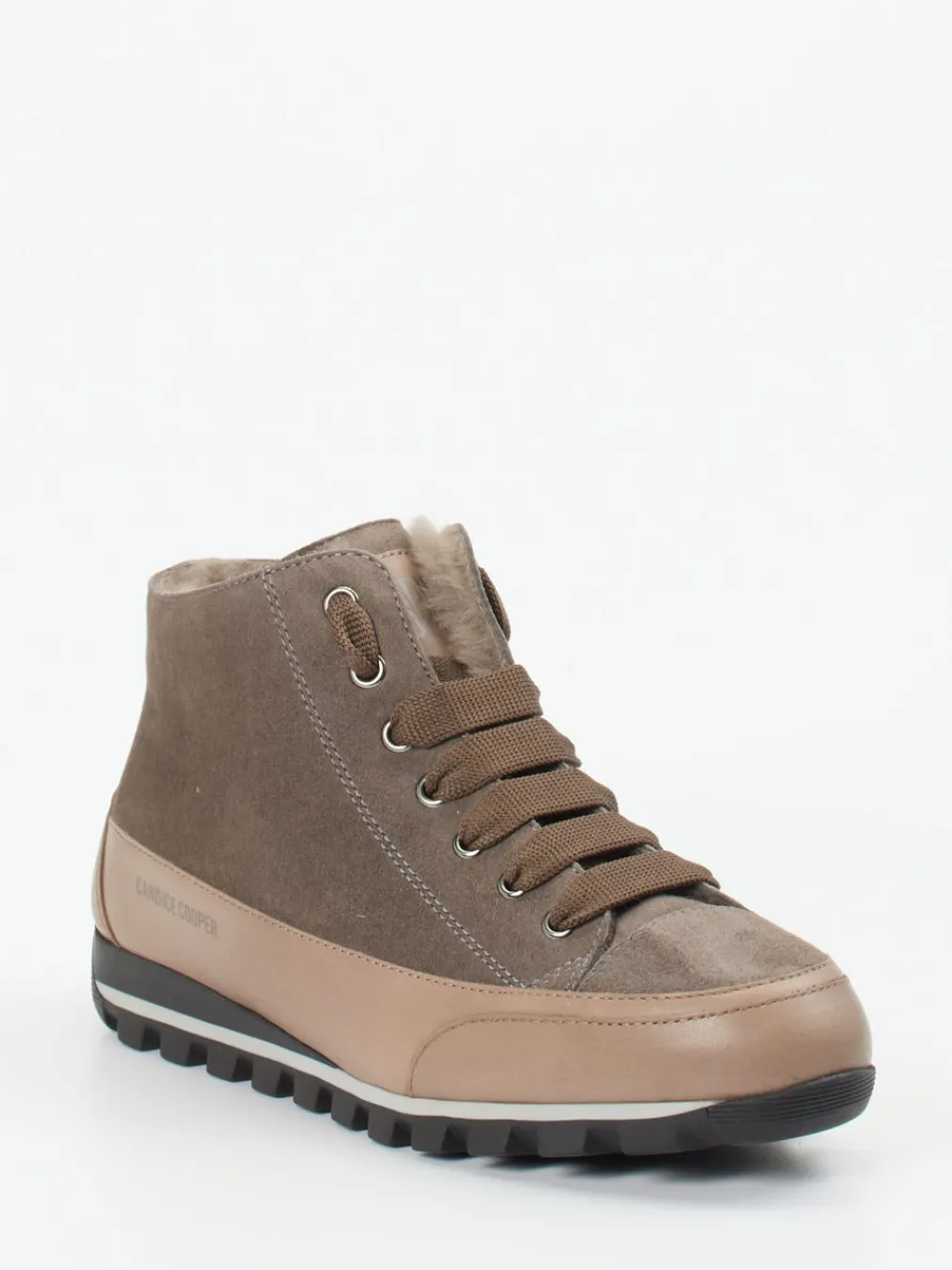 – Schnürboots aus Nubukleder taupefarben-Candice Cooper Sale