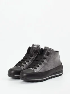 – Schnürboots aus Nubukleder Anthrazit-Candice Cooper Online