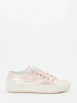 – Sneaker aus geprägtem Leder rosémetallic-Candice Cooper