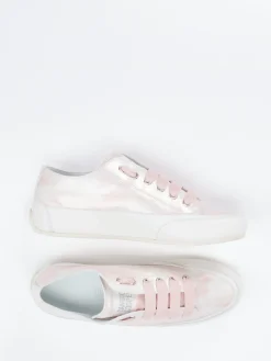– Sneaker aus geprägtem Leder rosémetallic-Candice Cooper
