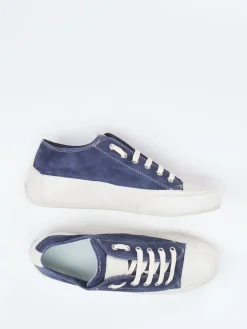 – Sneaker aus Veloursleder Dunkel-Candice Cooper Online