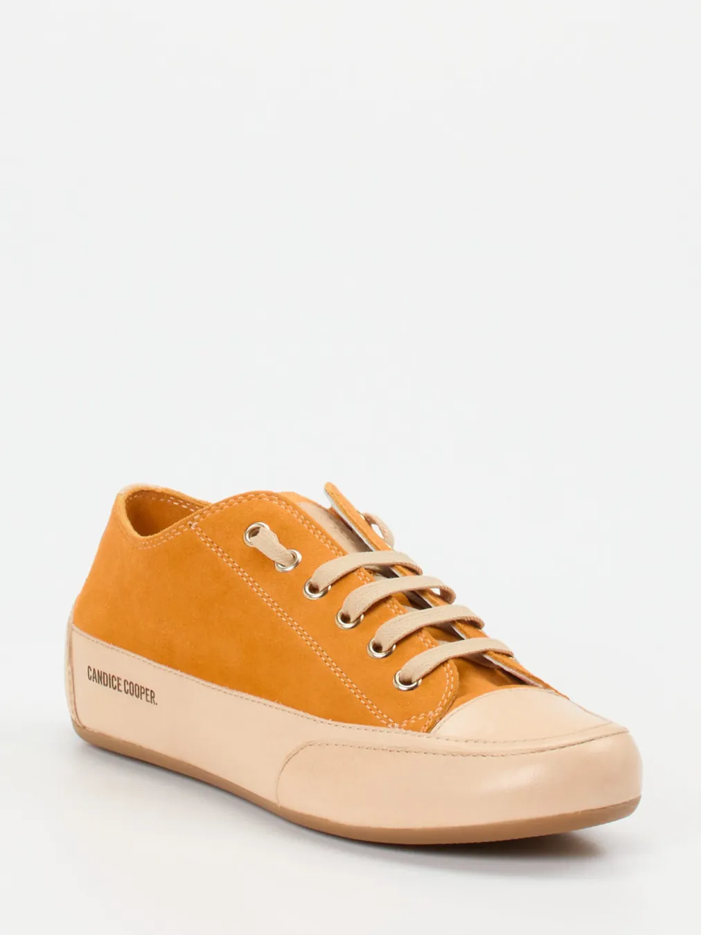 – Sneaker aus Veloursleder Hellbeige-Candice Cooper Discount