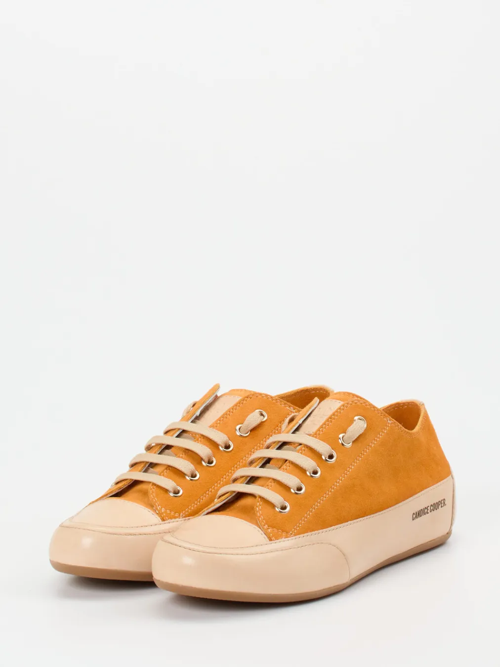 – Sneaker aus Veloursleder Hellbeige-Candice Cooper Discount