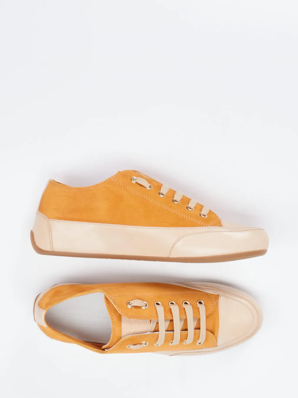 – Sneaker aus Veloursleder Hellbeige-Candice Cooper Discount