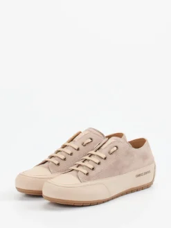 – Sneaker aus Velours- und Glattleder Beige-Candice Cooper New