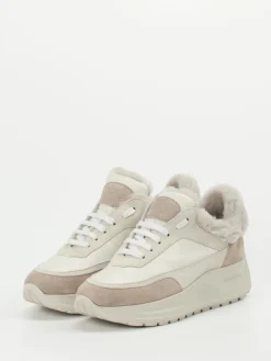 – Sneaker aus Kalbleder mit Fellfutter-Candice Cooper Discount