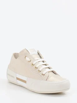– Sneaker aus Metallicleder champagner-Candice Cooper Online
