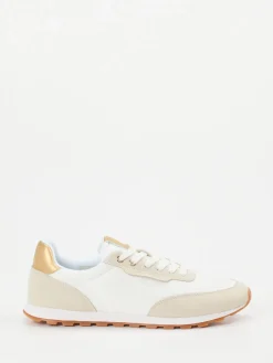 – Sneaker aus Veloursleder und Textil Offwhite-Candice Cooper