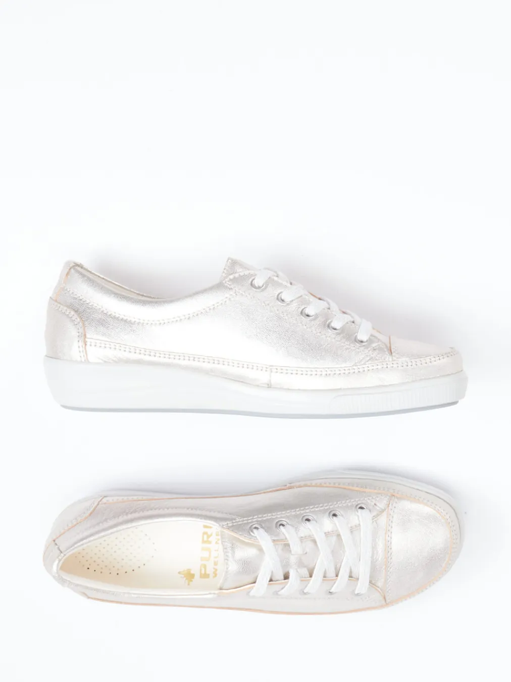 – Komfort-Sneaker aus Metallicleder-Christian Dietz Hot