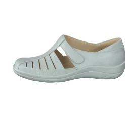 – Komfort-Sandale aus Kalbleder hellgrau-Christian Dietz Sale