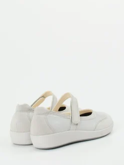 – Mary Janes aus Stretchleder hellgrau-Christian Dietz Outlet