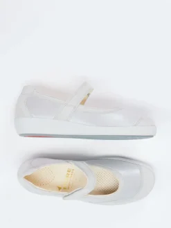 – Mary Janes aus Stretchleder hellgrau-Christian Dietz Outlet