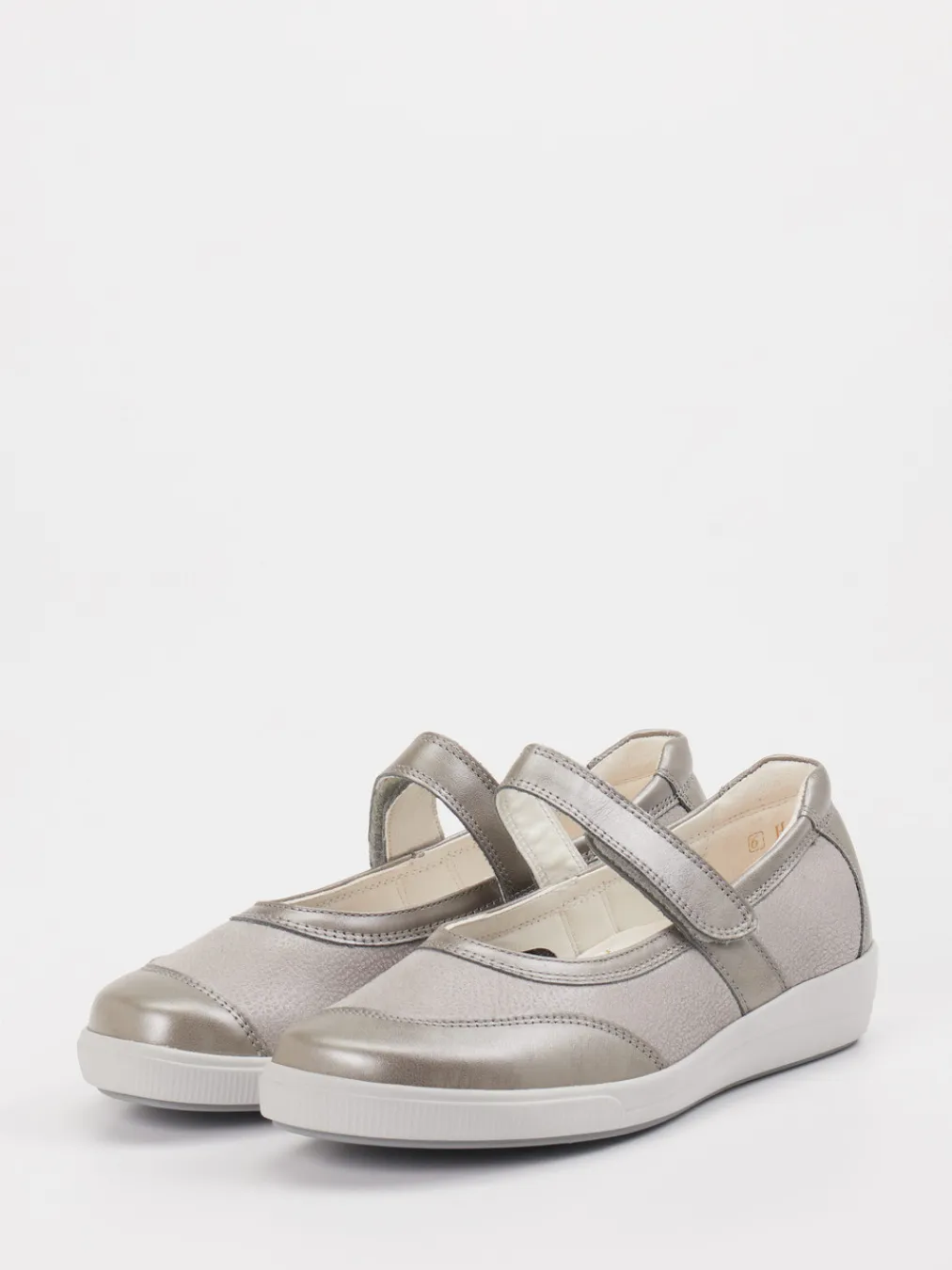 – Mary Janes aus Stretchleder silbergrau-Christian Dietz New