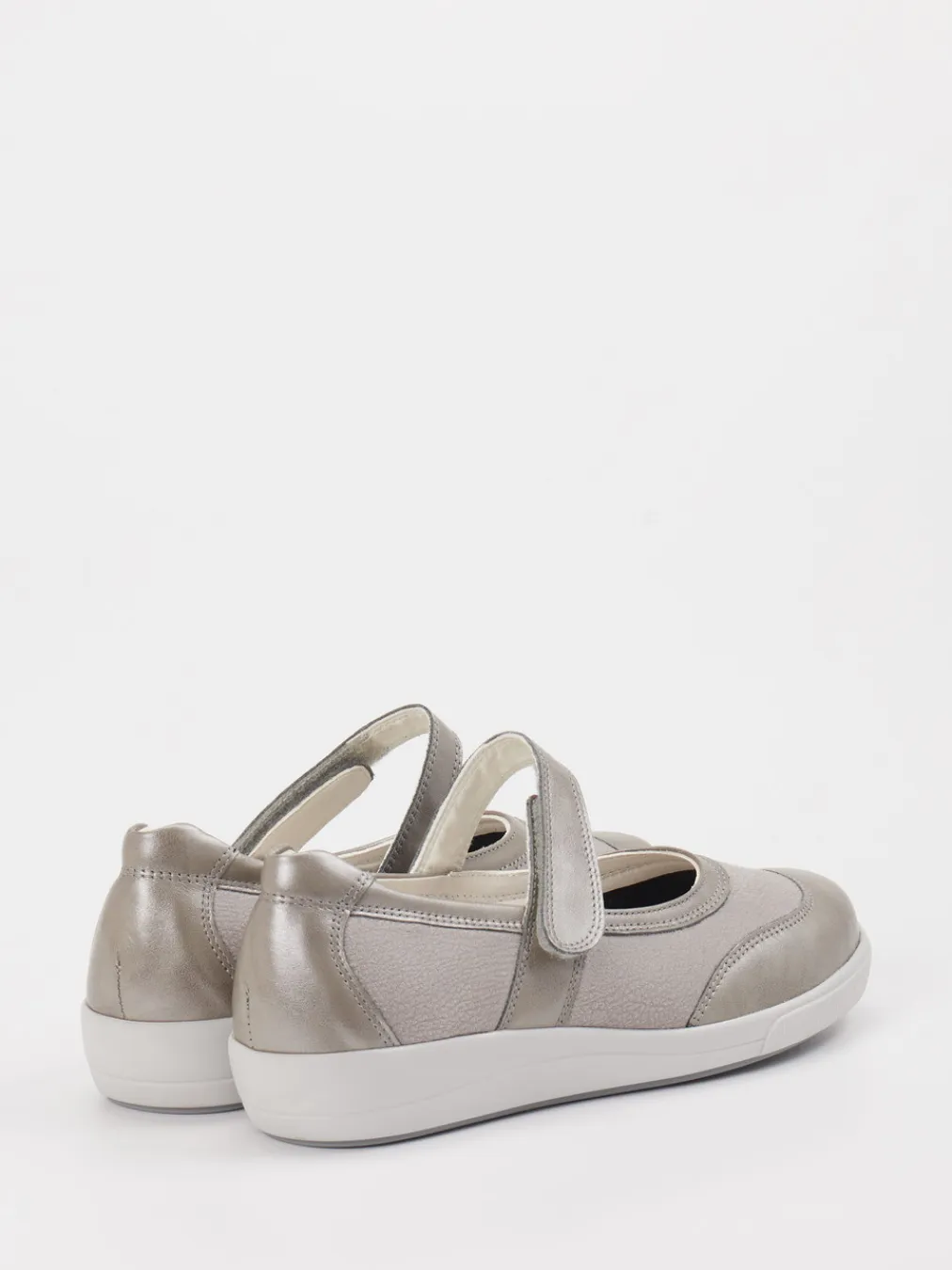 – Mary Janes aus Stretchleder silbergrau-Christian Dietz New
