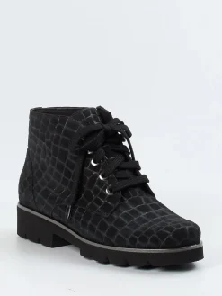 – Schnürboots aus geprägtem Leder-Christian Dietz