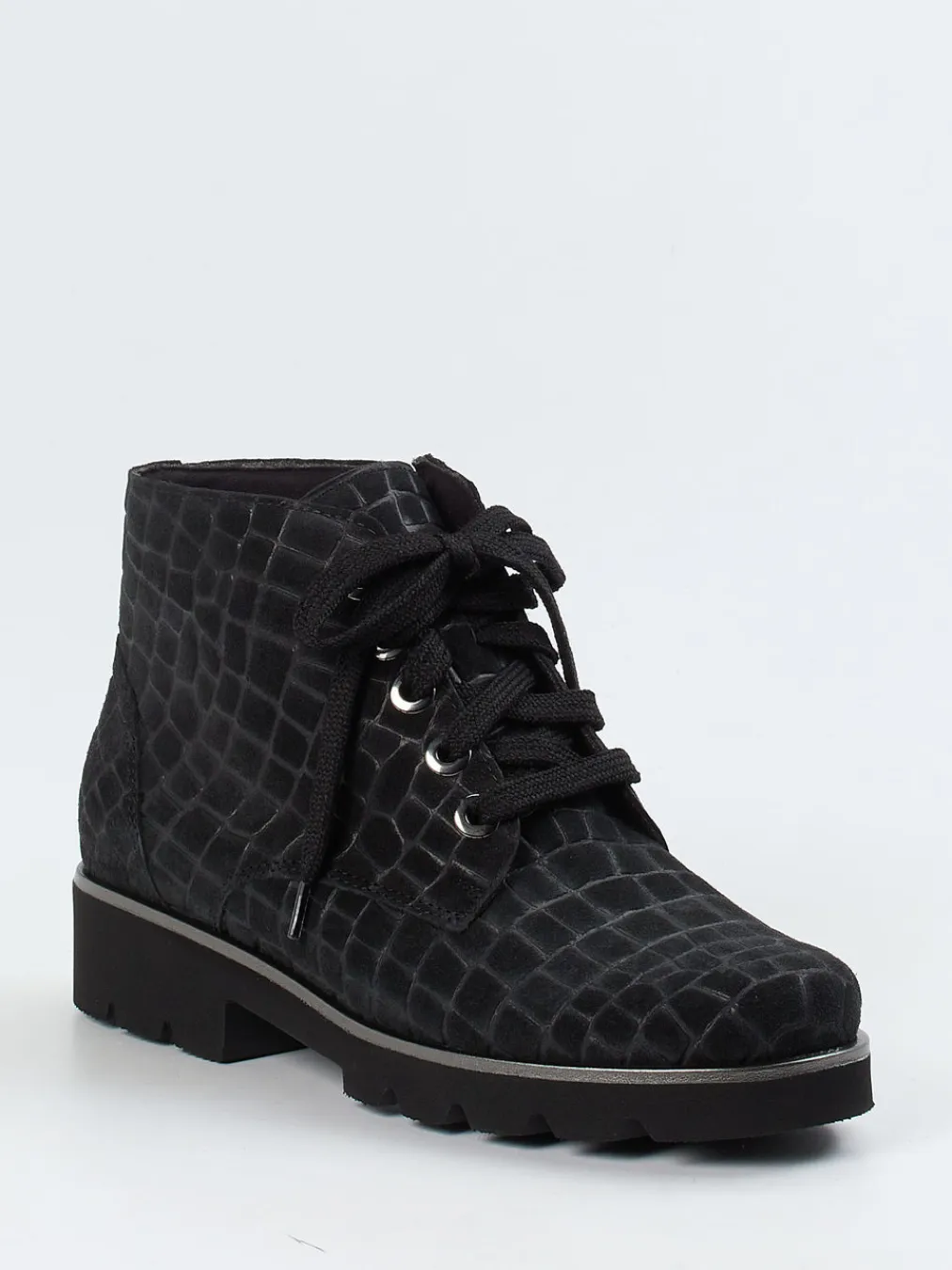 – Schnürboots aus geprägtem Leder-Christian Dietz