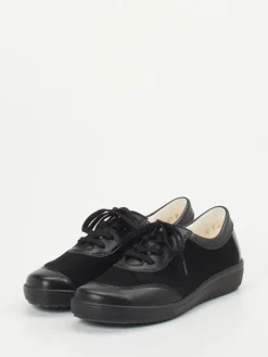 – Schnürschuh aus Stretch und Veloursleder-Christian Dietz Clearance