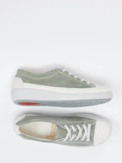 – Sneaker aus Veloursleder salbei-Christian Dietz Clearance