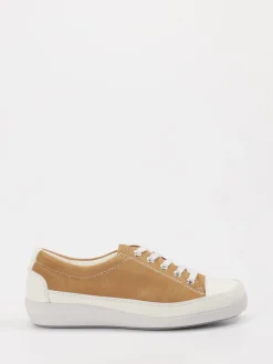 – Sneaker aus Veloursleder Cognac-Christian Dietz Sale