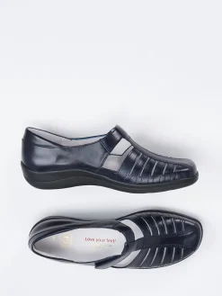 – Spangenschuh aus Kalbleder Dunkel-Christian Dietz Online