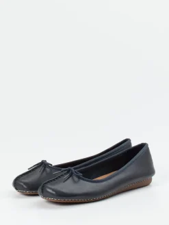 – Komfort-Ballerinas aus Kalbleder dunkel-Clarks Sale