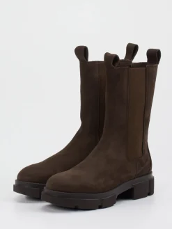 – Chelsea Boots aus Velours-Kalbleder Dunkel-Copenhagen