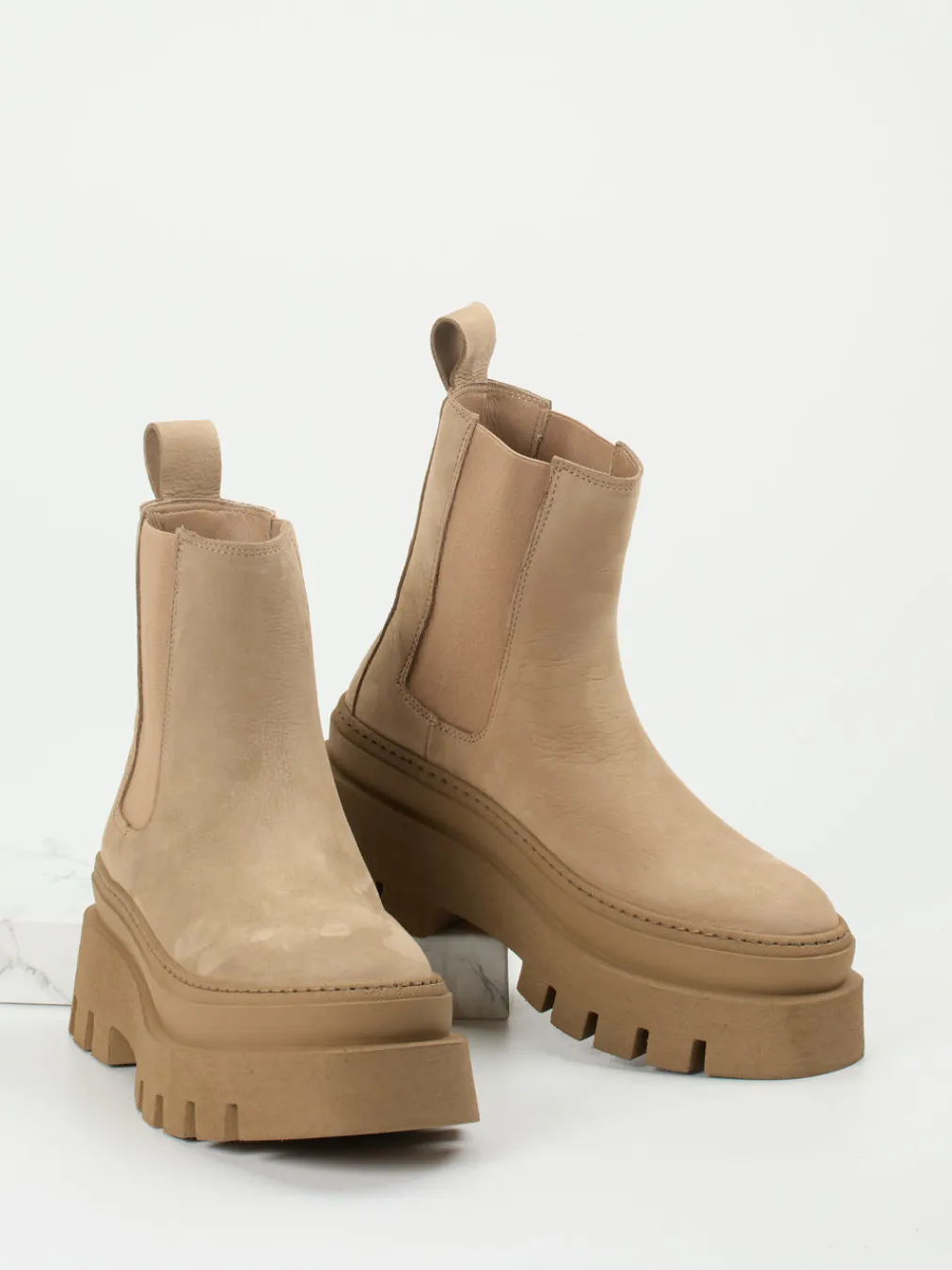 – Chelsea Boots aus Nubukleder Sandbeige-Copenhagen Outlet