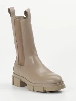 – Chelsea Boots aus Kalbleder in Taupe-Copenhagen