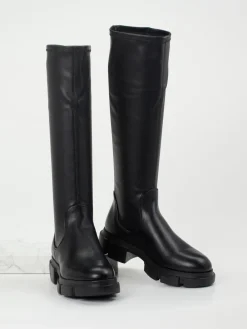 – Langschaftstiefel aus Stretch und Glattleder-Copenhagen New