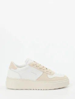 – Sneaker aus Kalbleder und Veloursleder Beige-Copenhagen Online