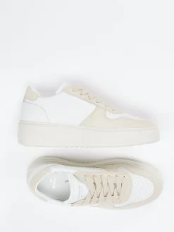 – Sneaker aus Kalbleder und Veloursleder Beige-Copenhagen Online