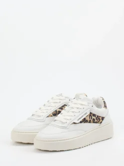– Sneaker aus Kalbleder mit Leoprint-Copenhagen Best