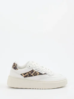 – Sneaker aus Kalbleder mit Leoprint-Copenhagen Best